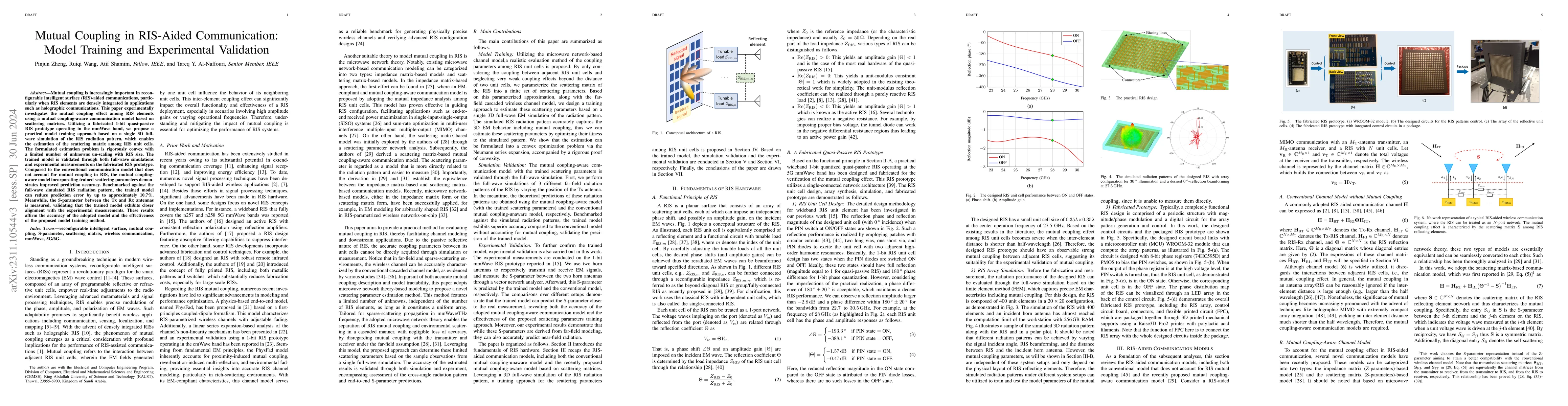 Thumbnail for Mutual Coupling in RIS-Aided Communication: Model Training and
  Experimental Validation