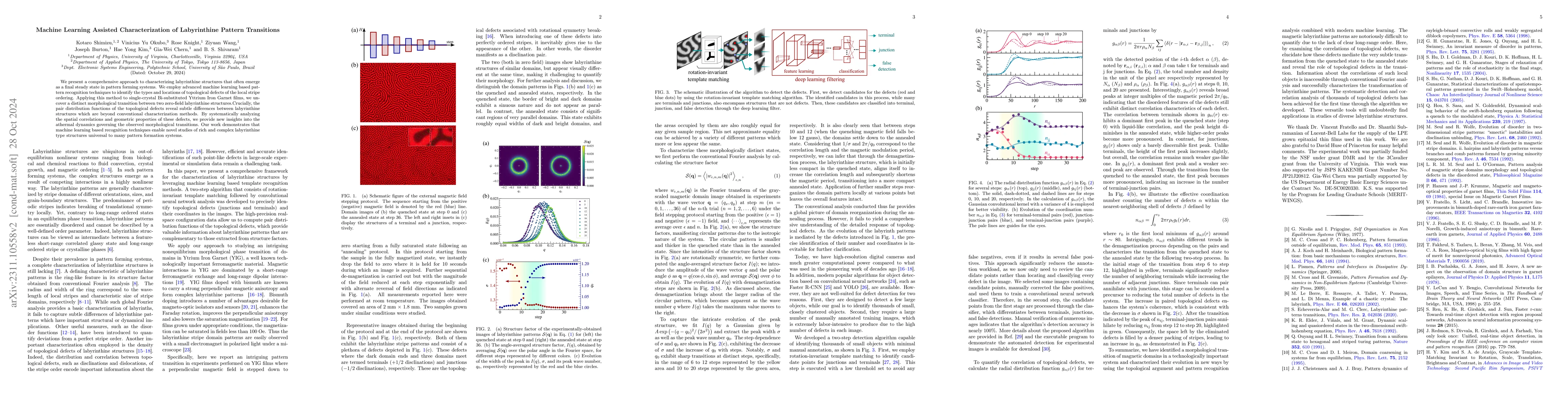 Thumbnail for Machine Learning Assisted Characterization of Labyrinthine Pattern
  Transitions