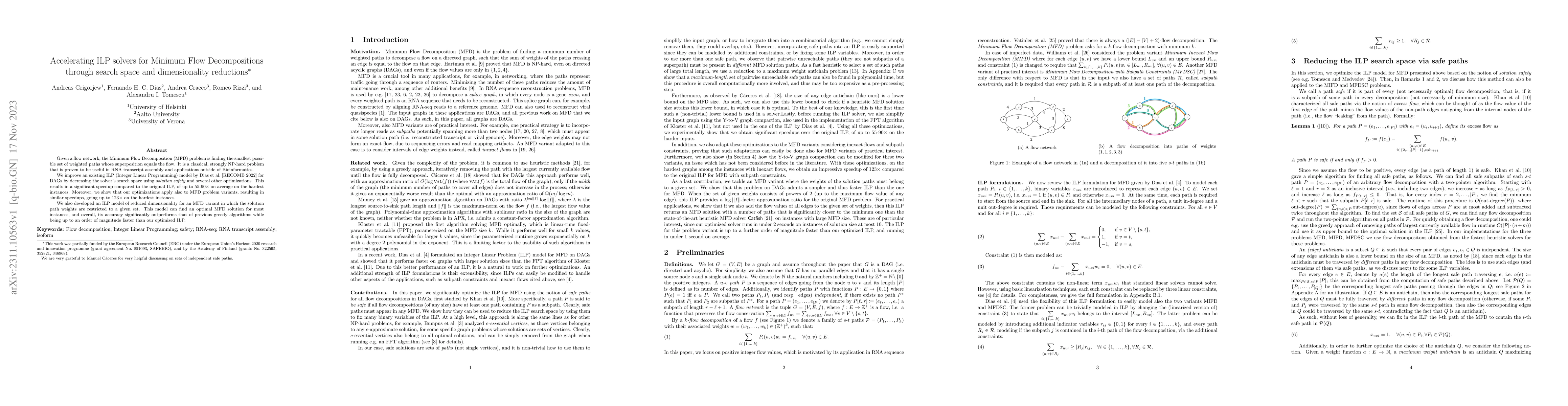 Thumbnail for Accelerating ILP solvers for Minimum Flow Decompositions through search
  space and dimensionality reductions