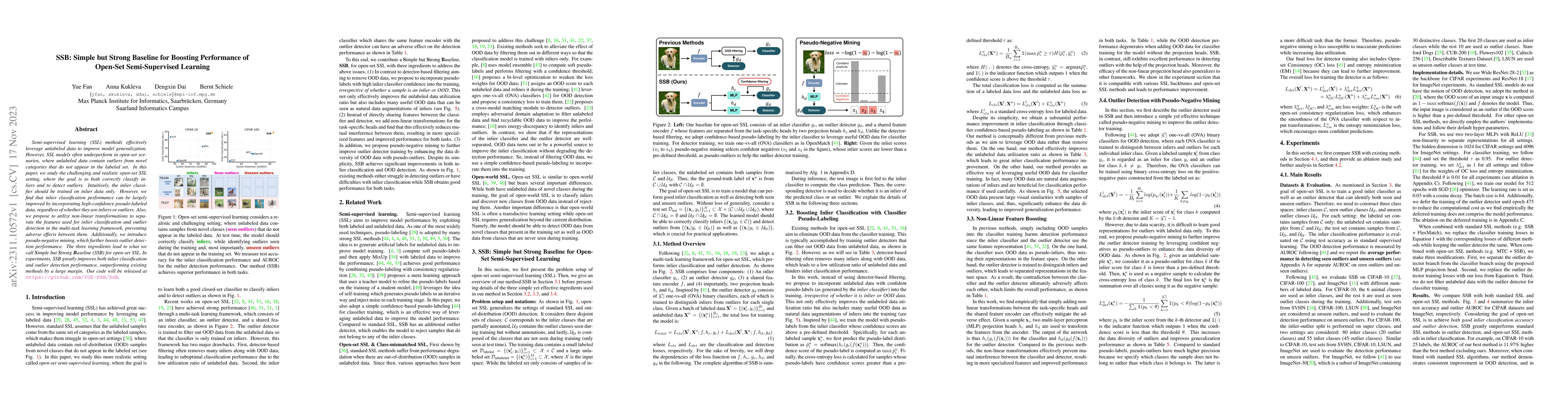 Thumbnail for SSB: Simple but Strong Baseline for Boosting Performance of Open-Set
  Semi-Supervised Learning