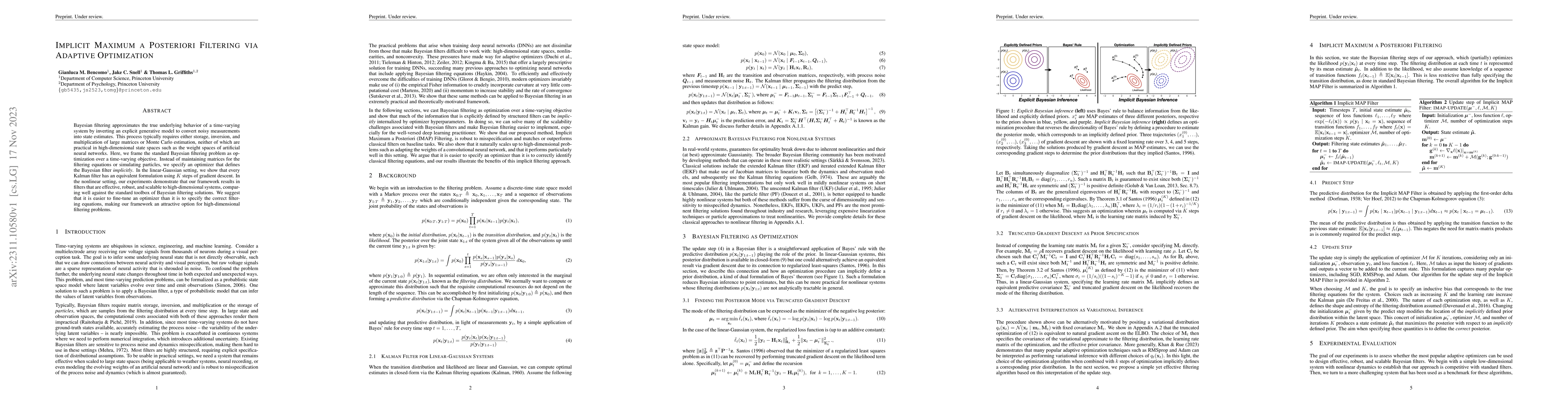 Thumbnail for Implicit Maximum a Posteriori Filtering via Adaptive Optimization