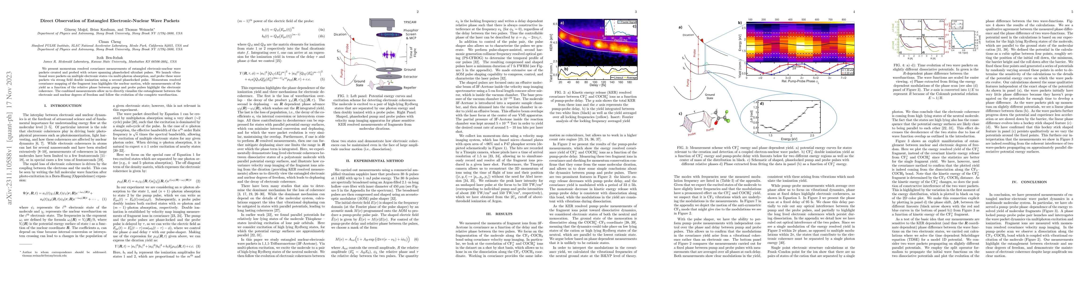 Thumbnail for Direct Observation of Entangled Electronic-Nuclear Wave Packets