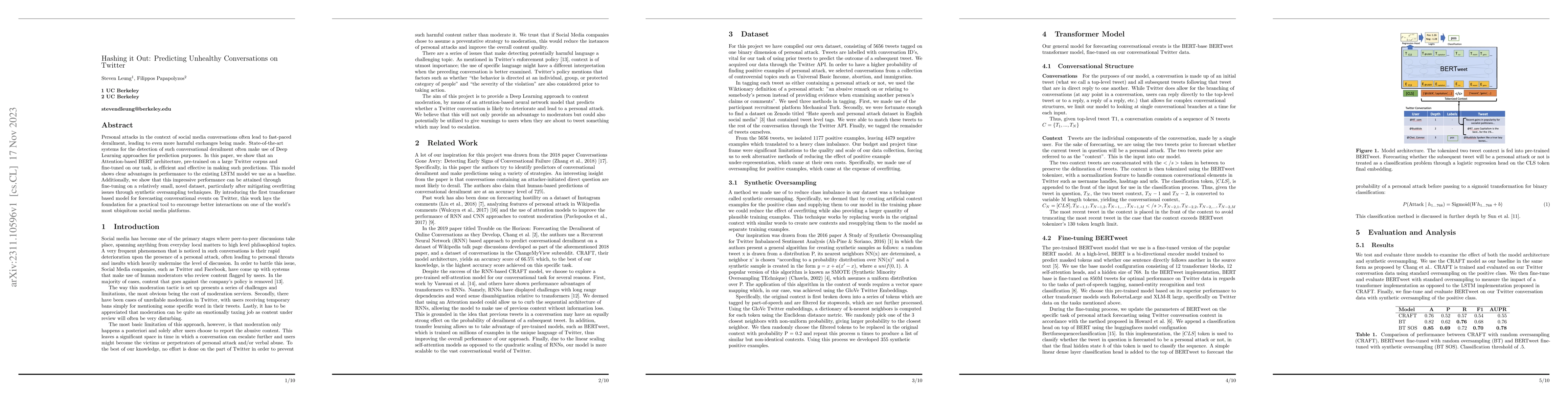 Thumbnail for Hashing it Out: Predicting Unhealthy Conversations on Twitter