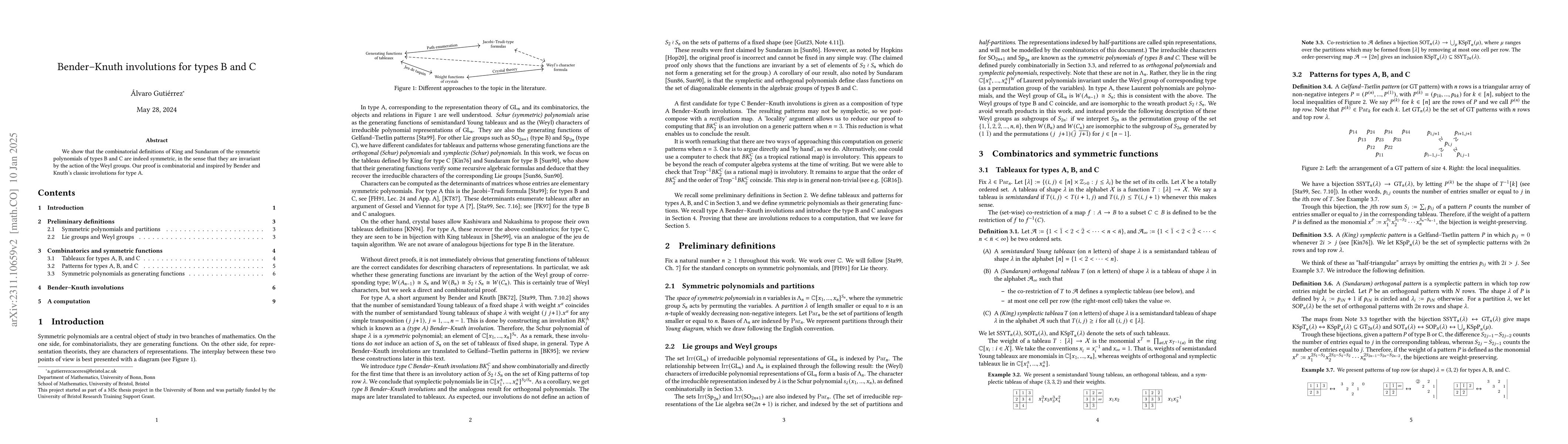 Thumbnail for Bender-Knuth involutions for types B and C