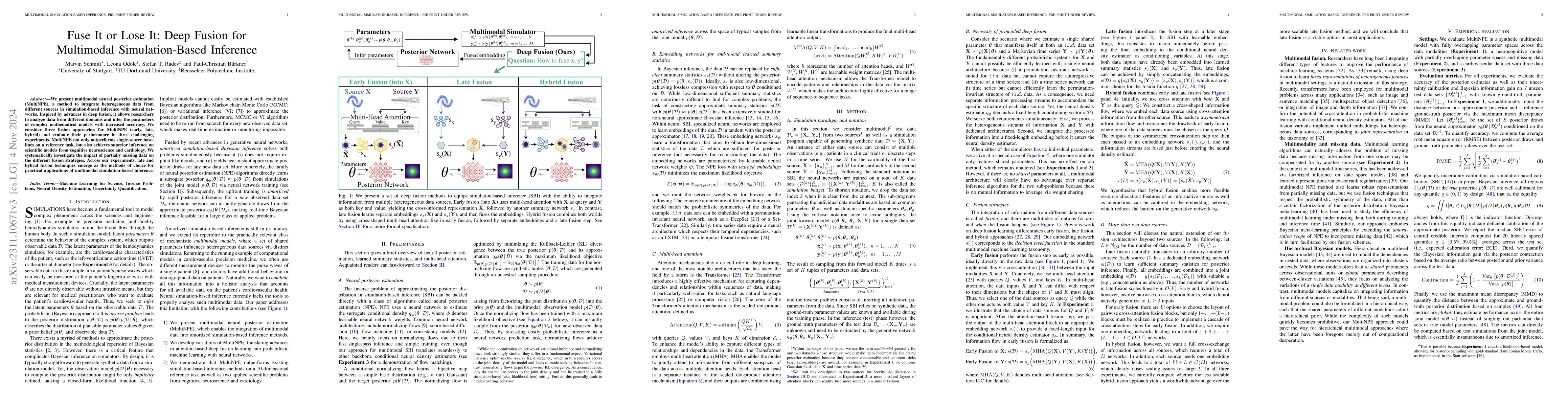 Thumbnail for Fuse It or Lose It: Deep Fusion for Multimodal Simulation-Based
  Inference