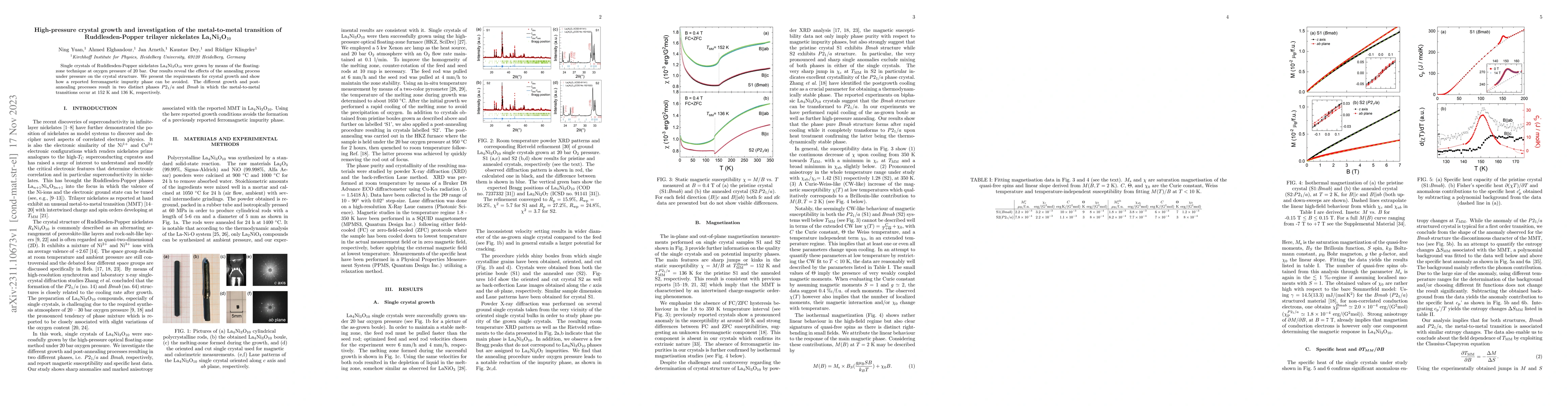 Thumbnail for High-pressure crystal growth and investigation of the metal-to-metal
  transition of Ruddlesden-Popper trilayer nickelates La$_4$Ni$_3$O$_{10}$