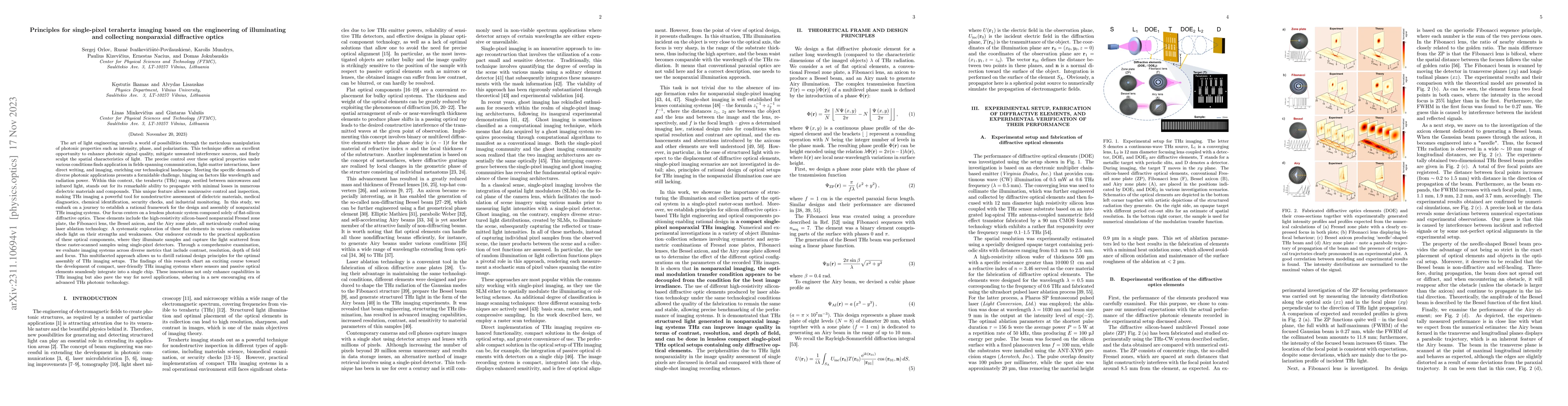Thumbnail for Principles for single-pixel terahertz imaging based on the engineering
  of illuminating and collecting nonparaxial diffractive optics