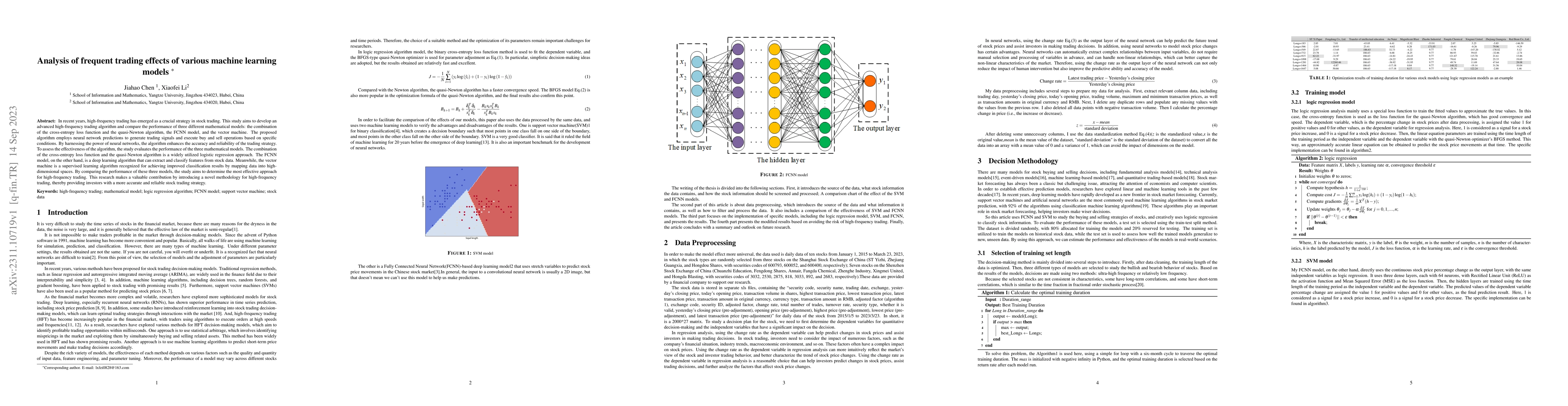 Thumbnail for Analysis of frequent trading effects of various machine learning models