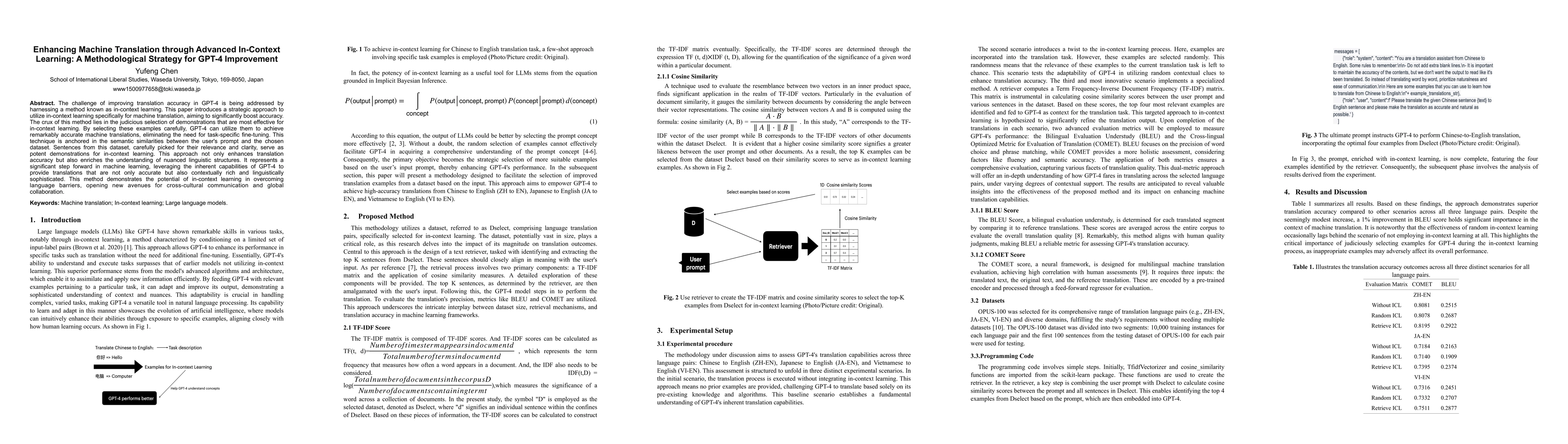 Thumbnail for Enhancing Machine Translation through Advanced In-Context Learning: A
  Methodological Strategy for GPT-4 Improvement