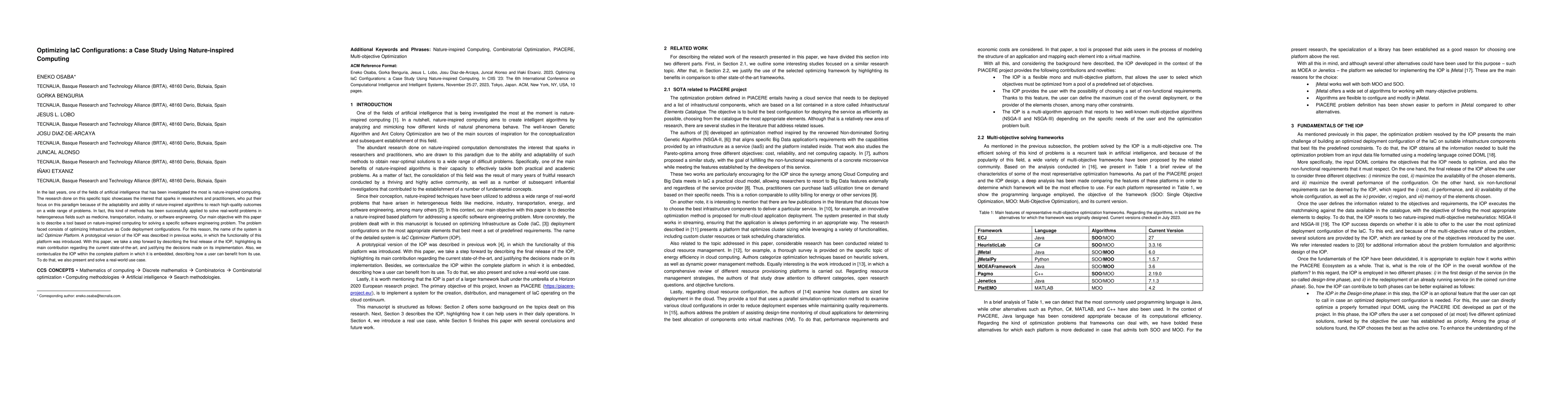 Thumbnail for Optimizing IaC Configurations: a Case Study Using Nature-inspired
  Computing