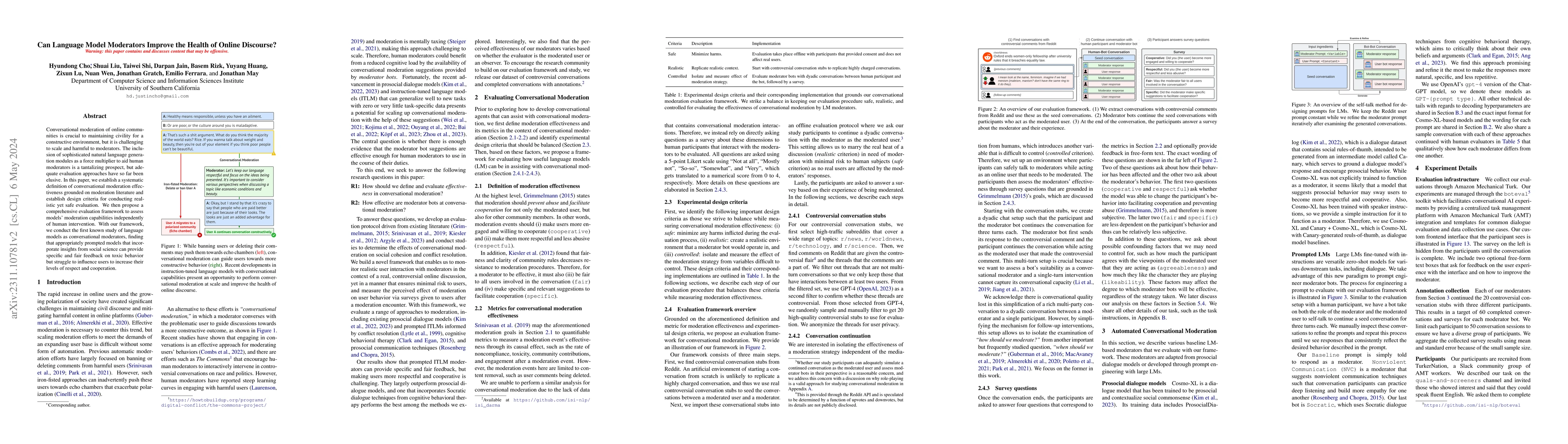 Thumbnail for Can Language Model Moderators Improve the Health of Online Discourse?