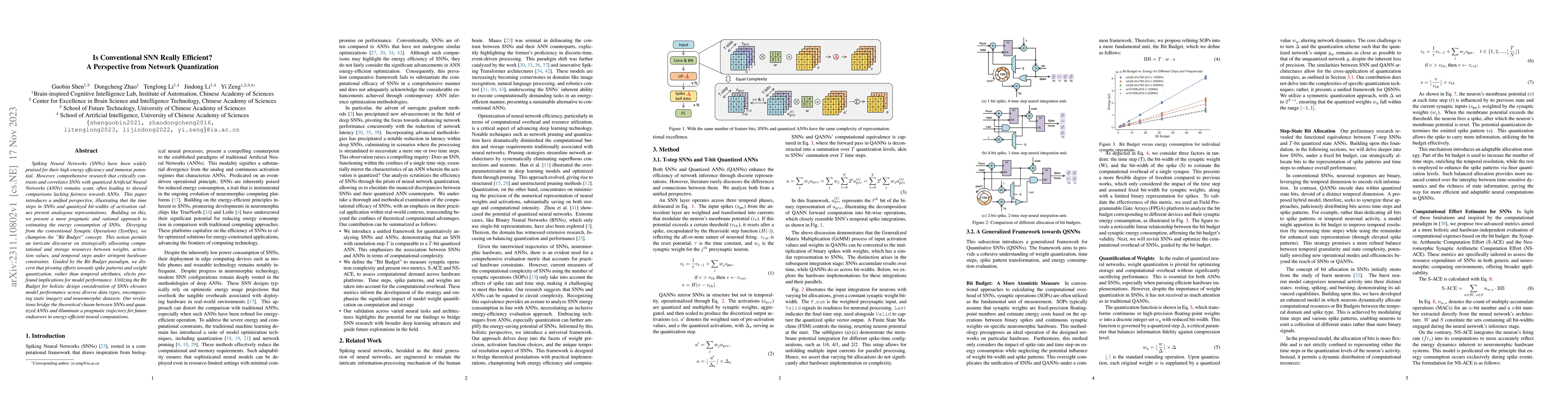 Thumbnail for Is Conventional SNN Really Efficient? A Perspective from Network
  Quantization