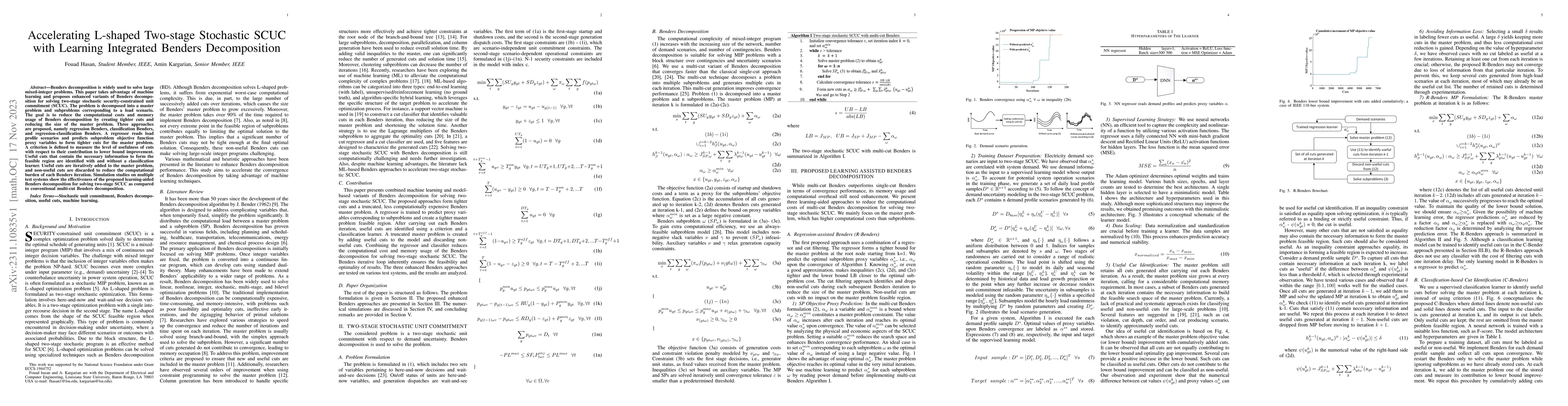 Thumbnail for Accelerating L-shaped Two-stage Stochastic SCUC with Learning Integrated
  Benders Decomposition