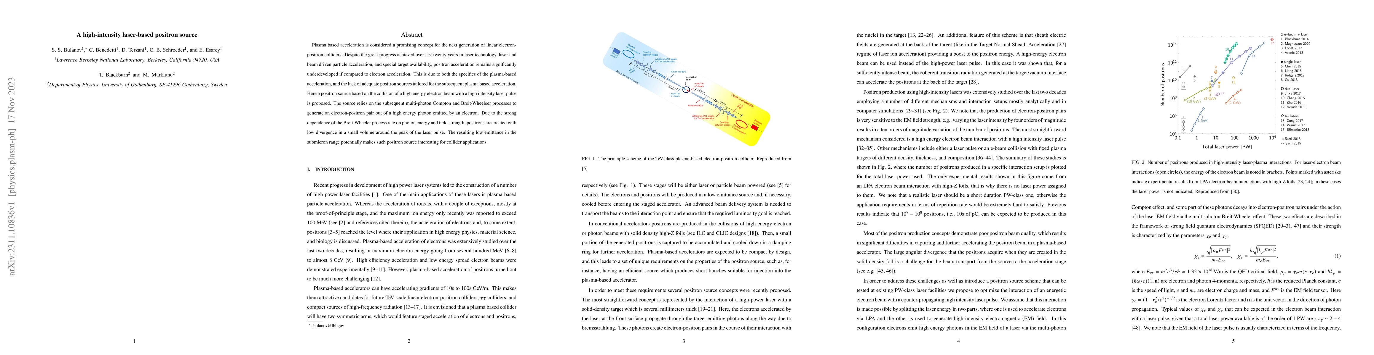 Thumbnail for A high-intensity laser-based positron source