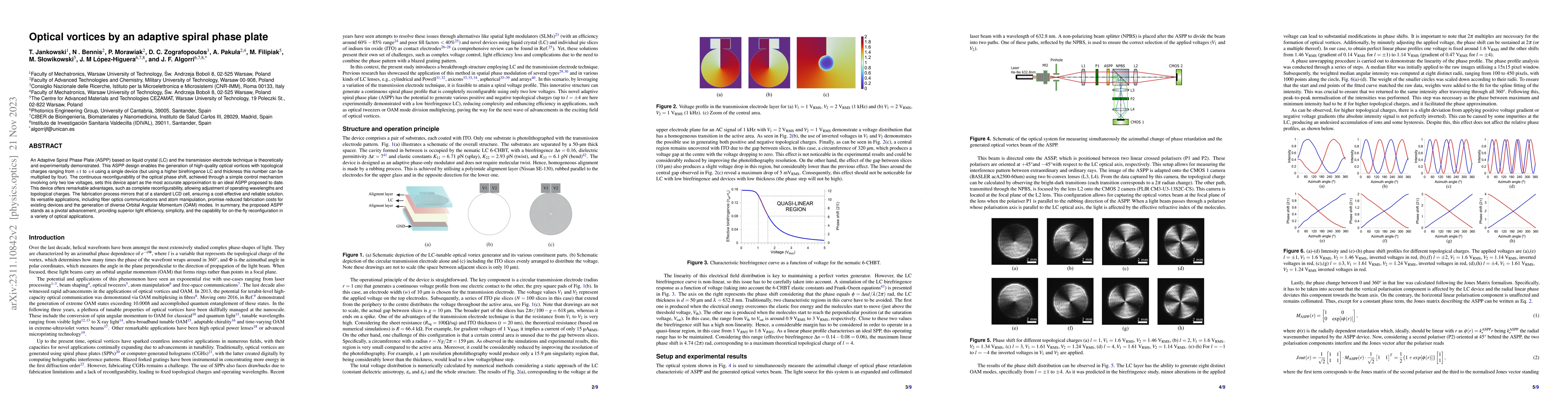 Thumbnail for Optical vortices by an adaptive spiral phase plate