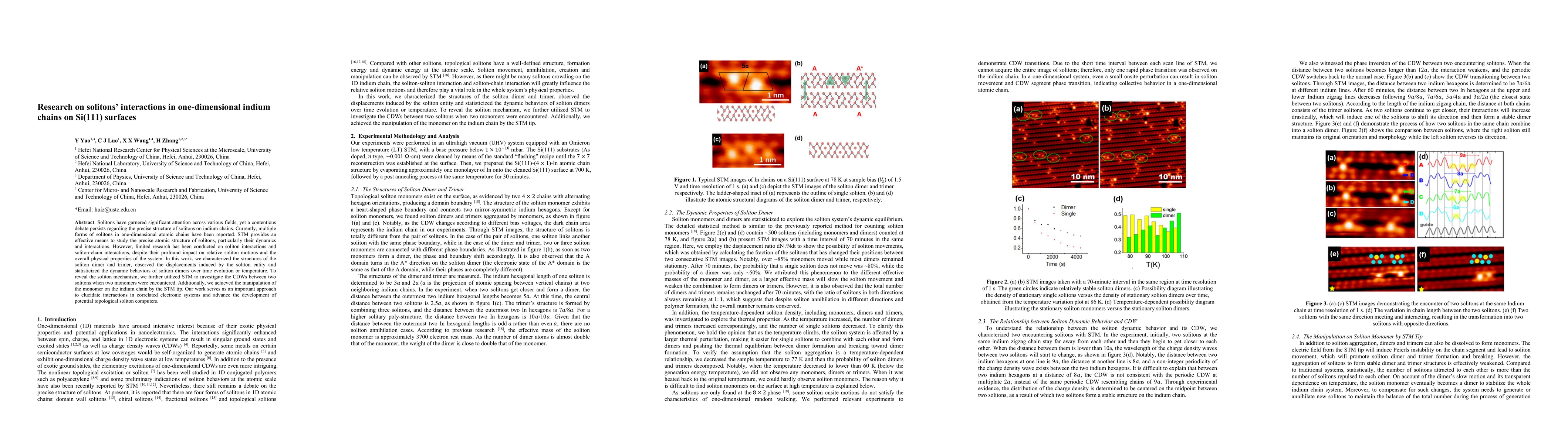 Thumbnail for Research on solitons interactions' in one-dimensional indium chains on
  Si(111) surfaces