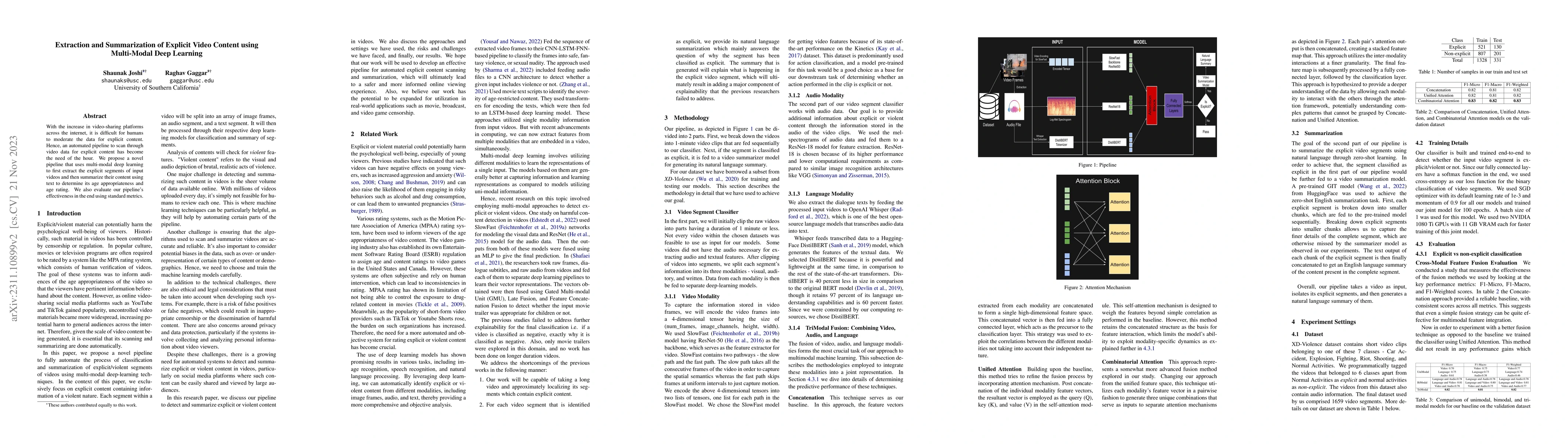 Thumbnail for Extraction and Summarization of Explicit Video Content using Multi-Modal
  Deep Learning