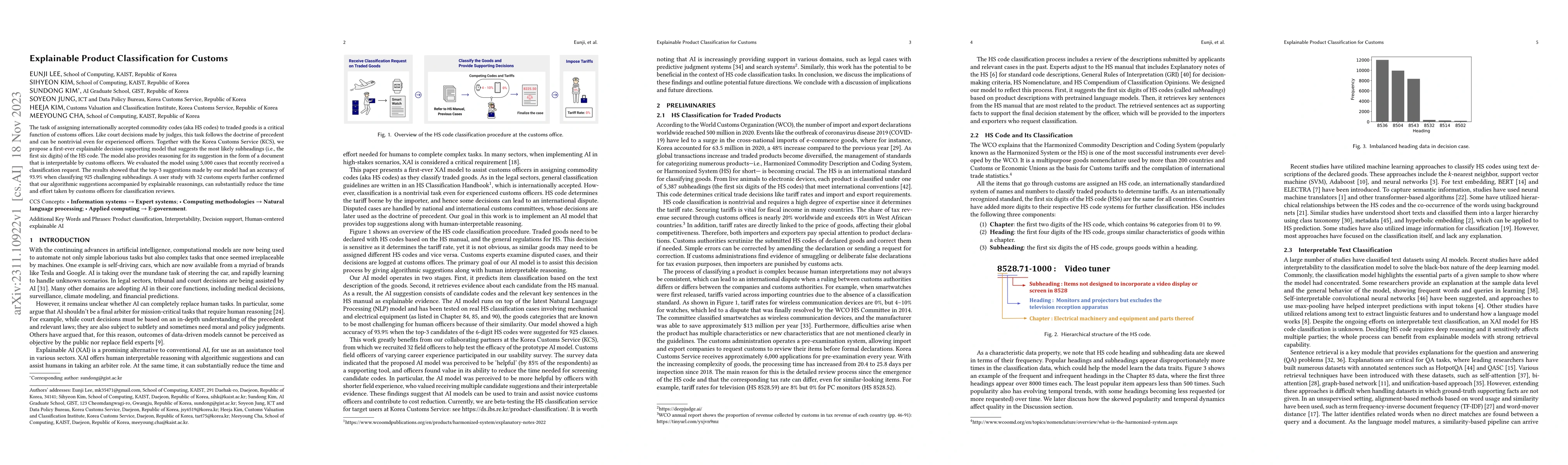 Thumbnail for Explainable Product Classification for Customs