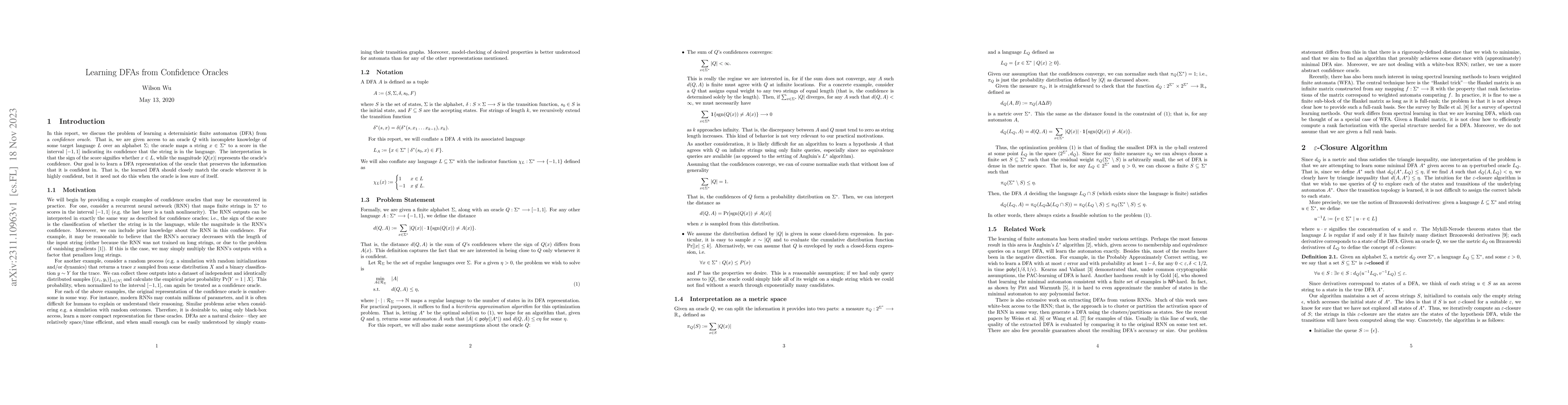 Thumbnail for Learning Deterministic Finite Automata from Confidence Oracles