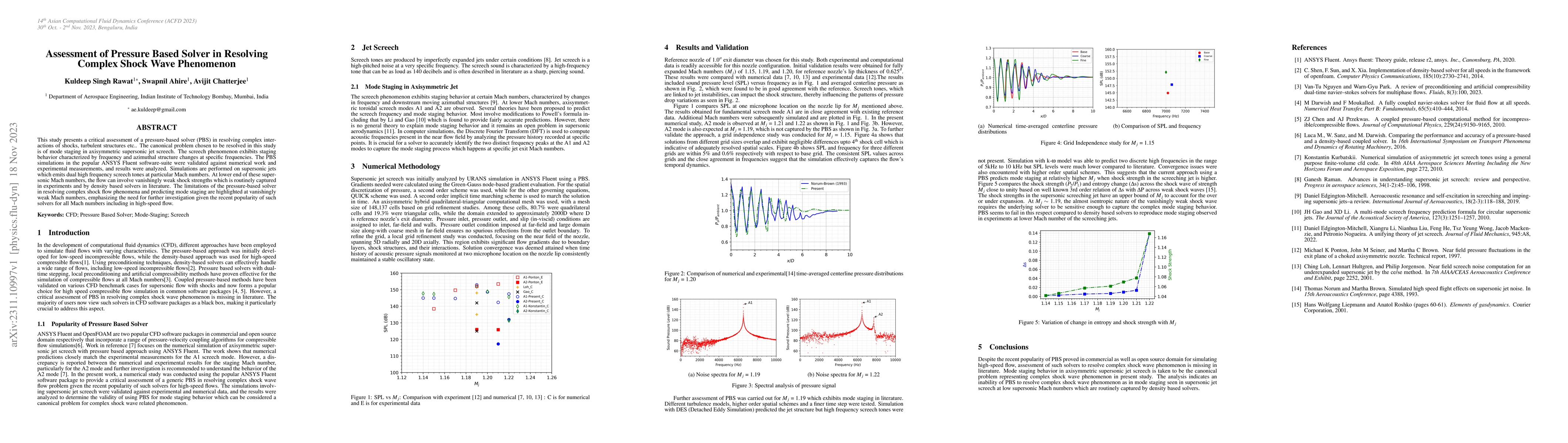 Thumbnail for Assessment of Pressure Based Solver in Resolving Complex Shock Wave
  Phenomenon