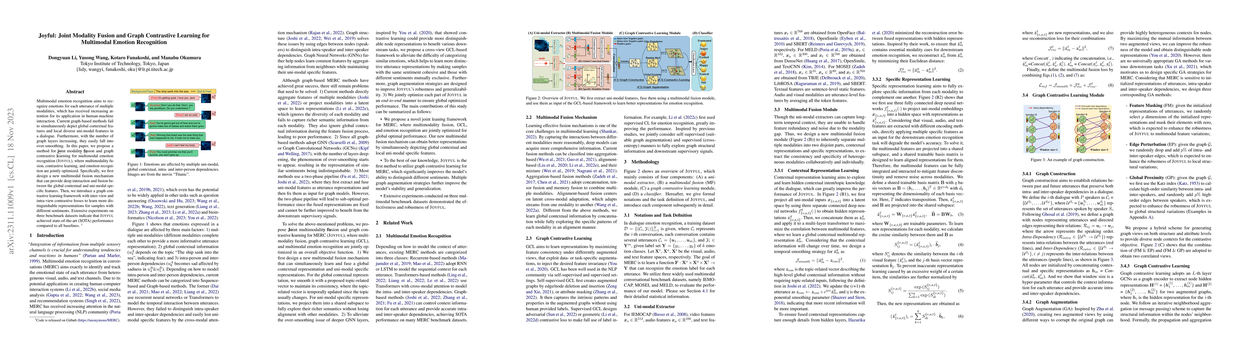 Thumbnail for Joyful: Joint Modality Fusion and Graph Contrastive Learning for
  Multimodal Emotion Recognition