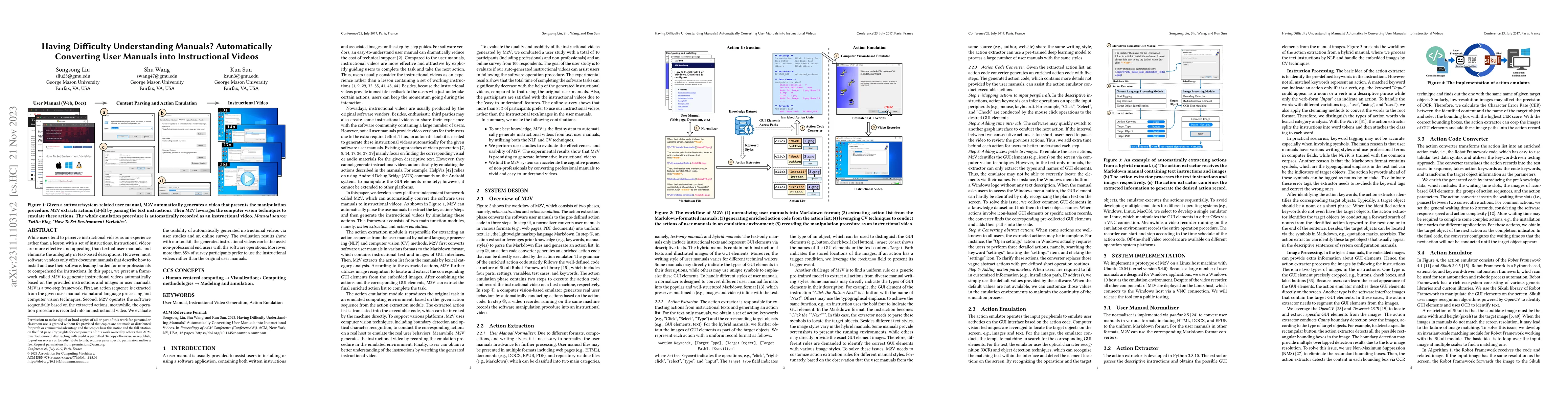 Thumbnail for Having Difficulty Understanding Manuals? Automatically Converting User
  Manuals into Instructional Videos