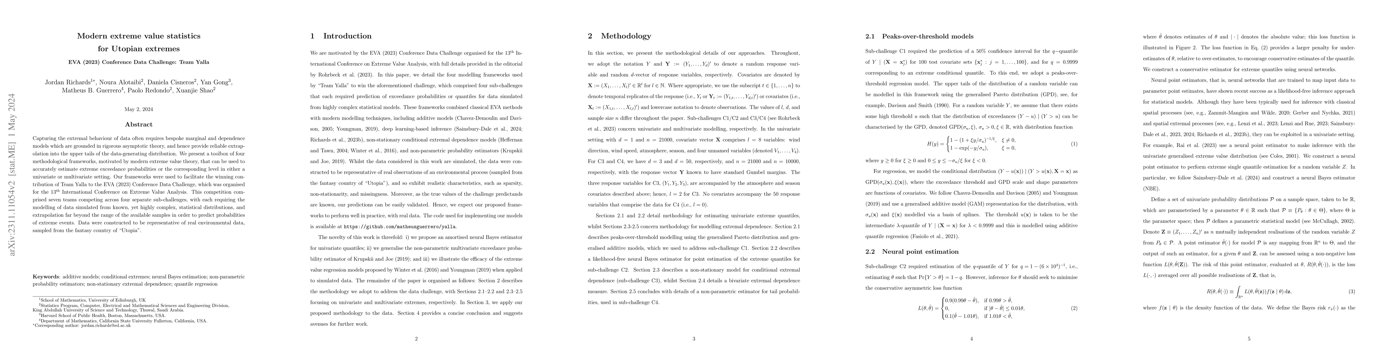 Thumbnail for Modern extreme value statistics for Utopian extremes