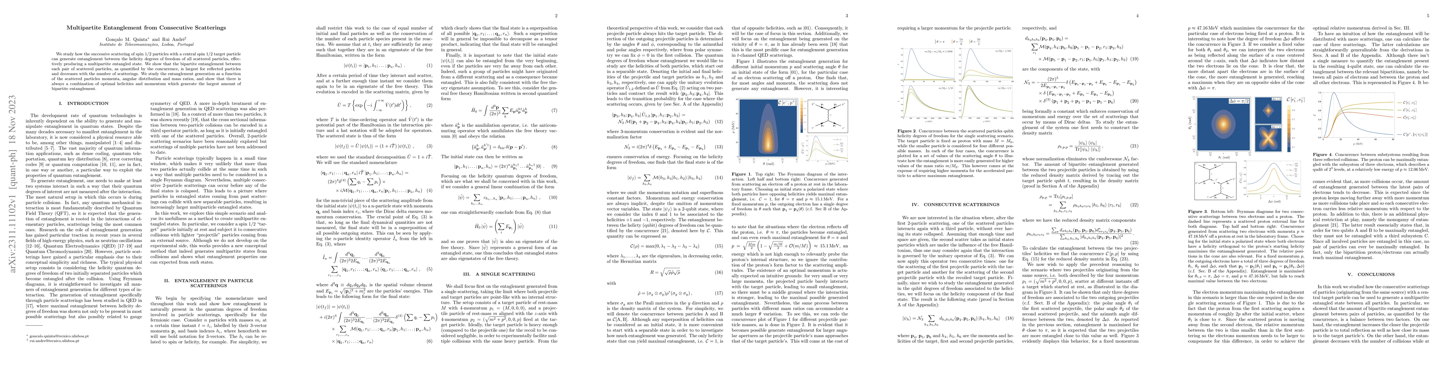 Thumbnail for Multipartite Entanglement from Consecutive Scatterings
