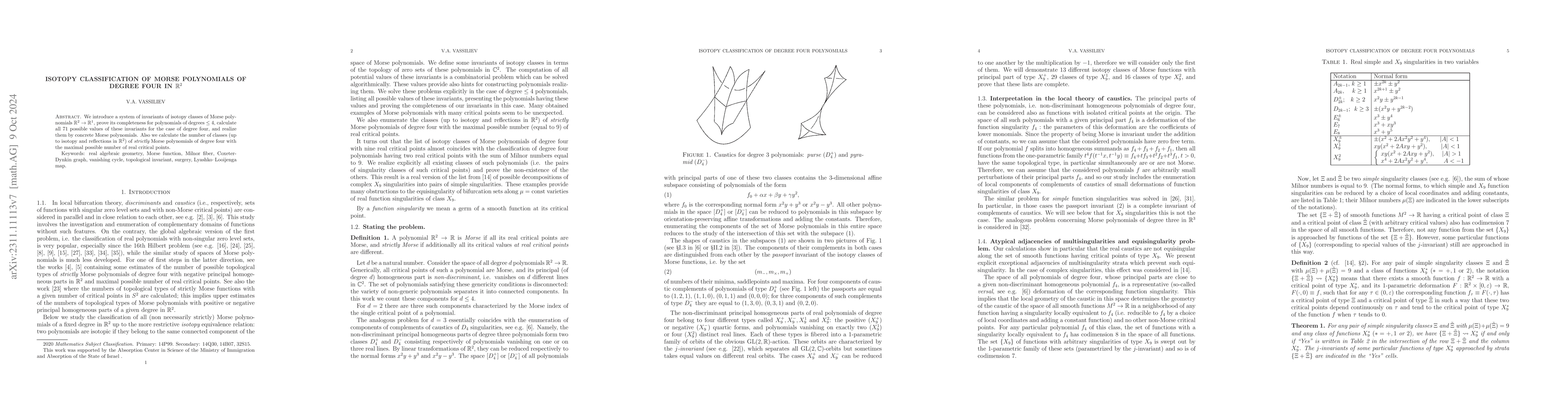 Thumbnail for To the isotopy classification of Morse polynomials of degree 4 in
  ${\mathbb R}^2$