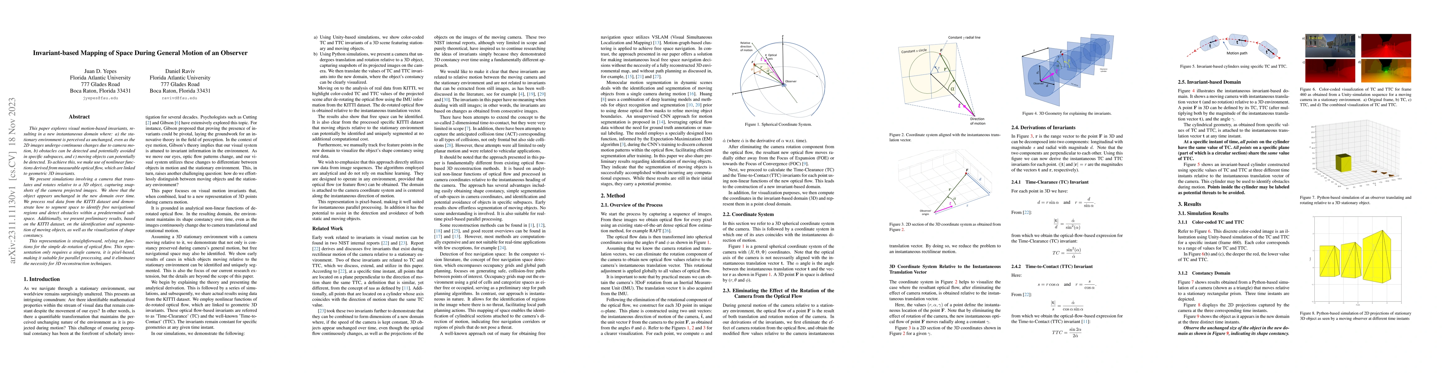 Thumbnail for Invariant-based Mapping of Space During General Motion of an Observer