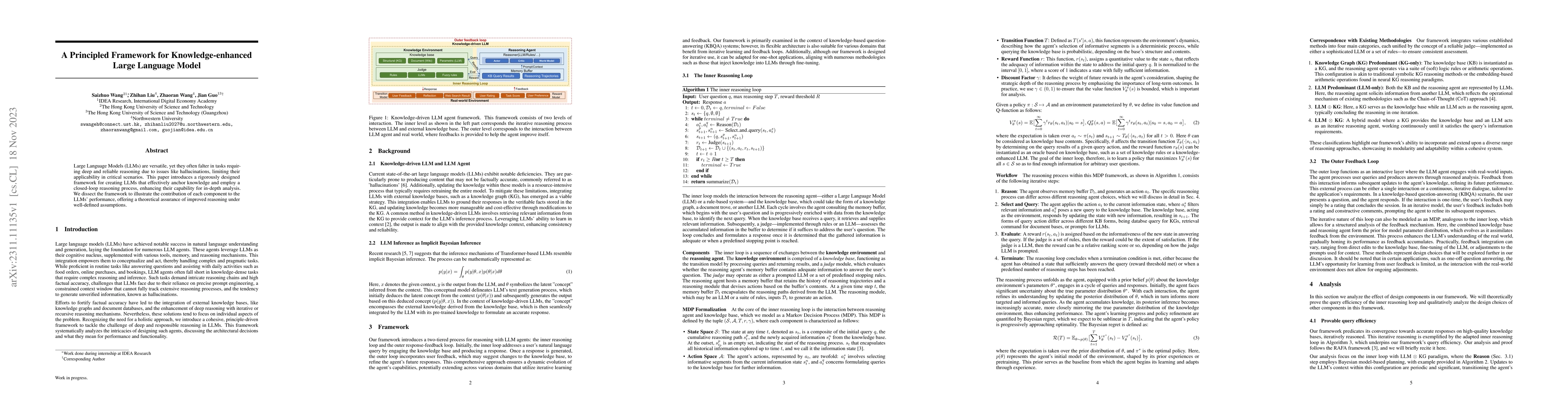 Thumbnail for A Principled Framework for Knowledge-enhanced Large Language Model