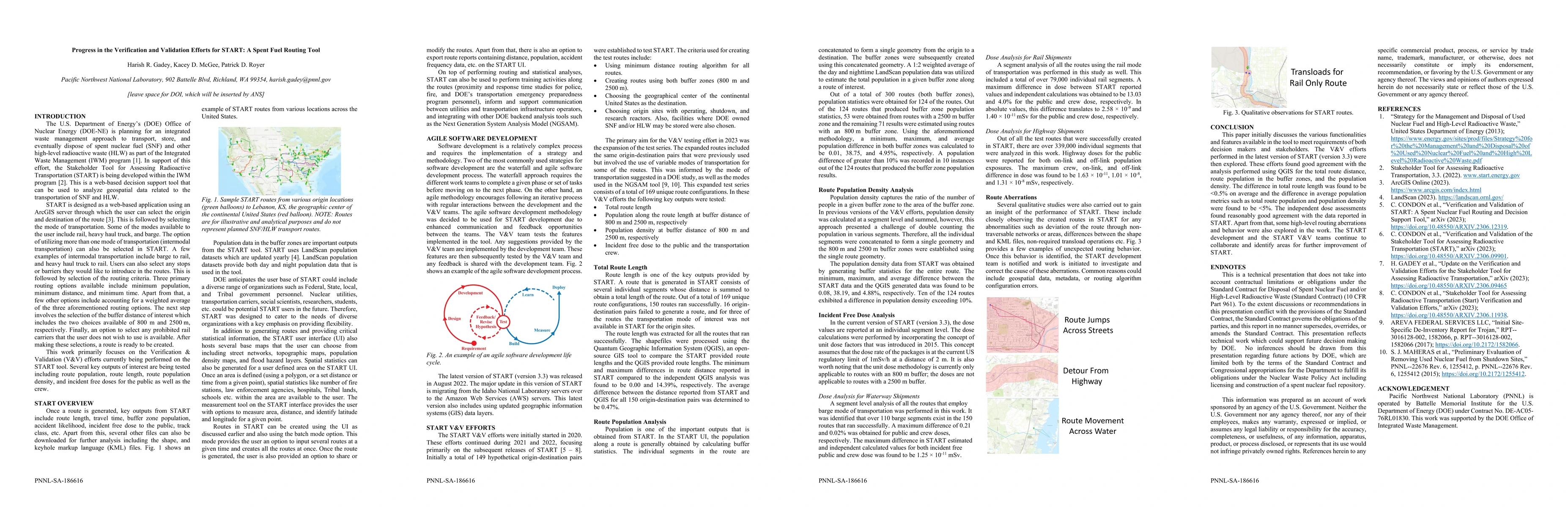Thumbnail for Progress in the Verification and Validation Efforts for START: A Spent
  Fuel Routing Tool