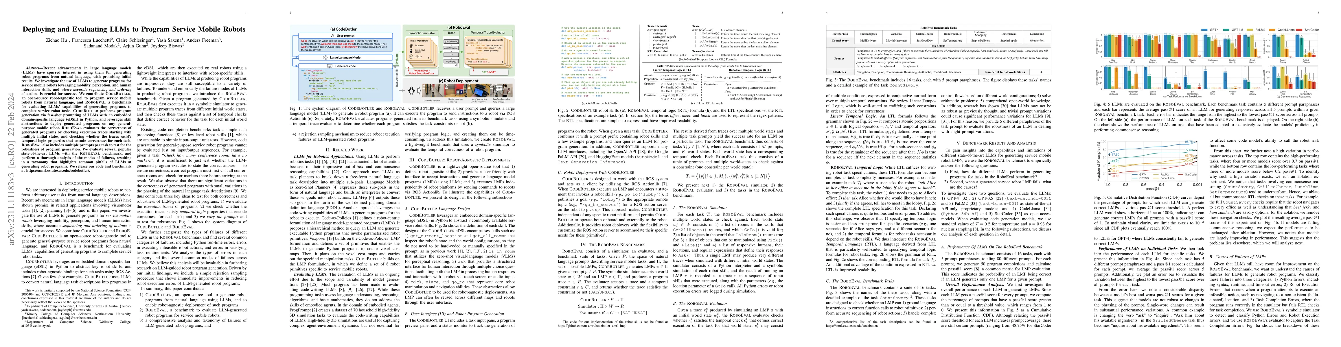 Thumbnail for Deploying and Evaluating LLMs to Program Service Mobile Robots