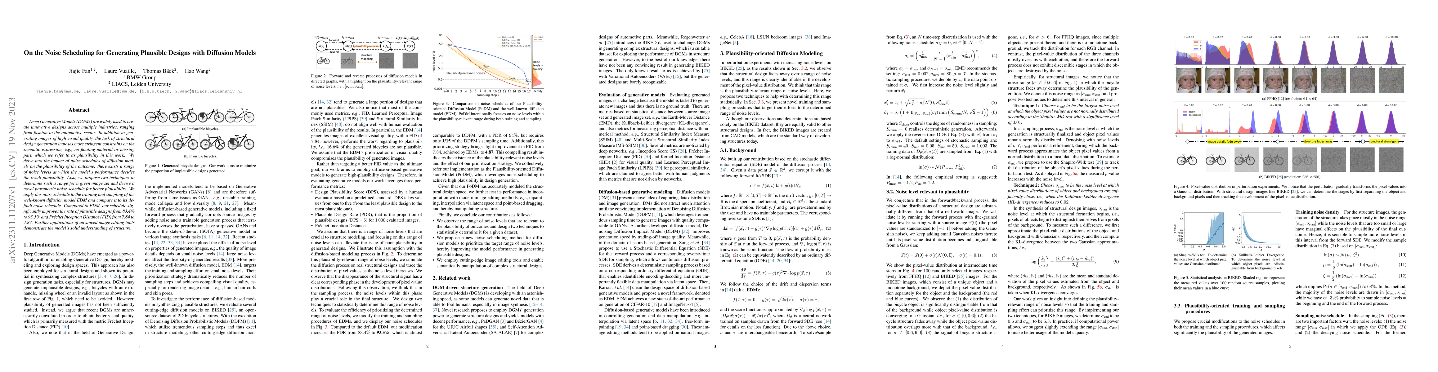 Thumbnail for On the Noise Scheduling for Generating Plausible Designs with Diffusion
  Models