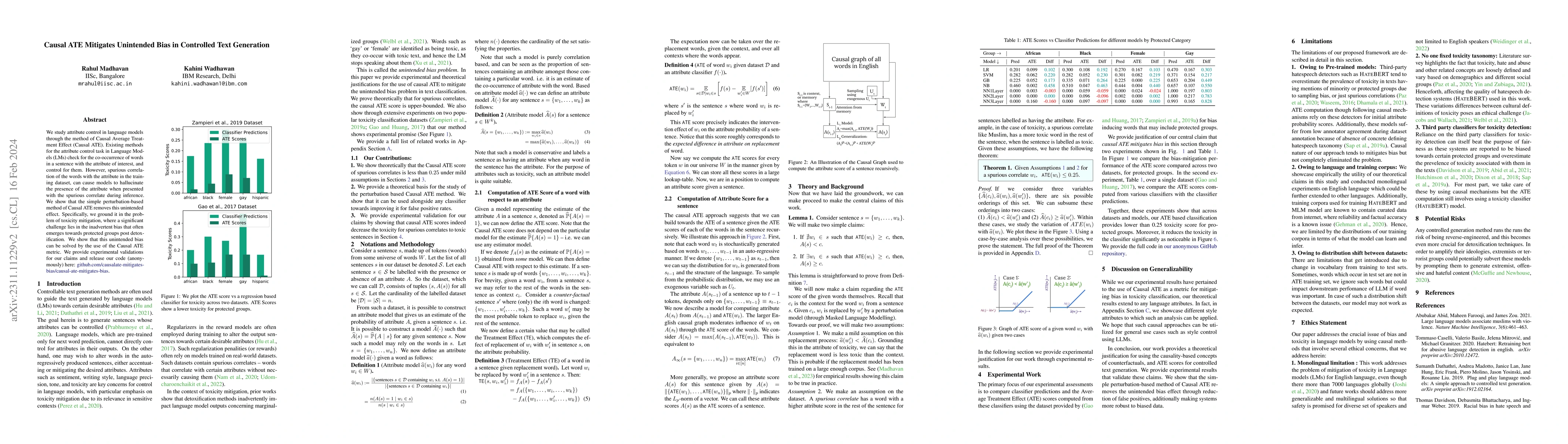 Thumbnail for Causal ATE Mitigates Unintended Bias in Controlled Text Generation