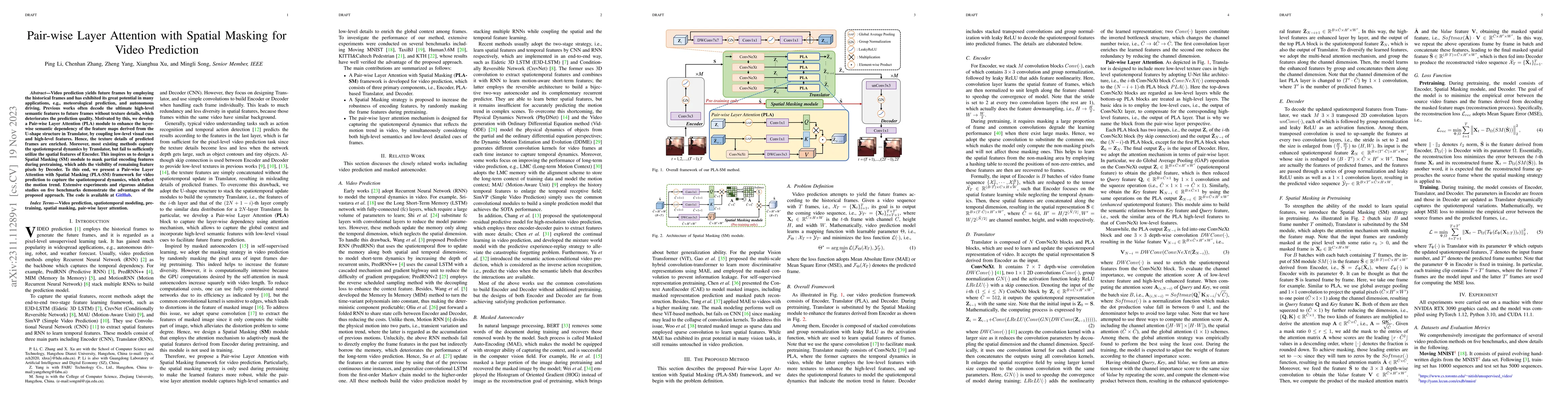 Thumbnail for Pair-wise Layer Attention with Spatial Masking for Video Prediction