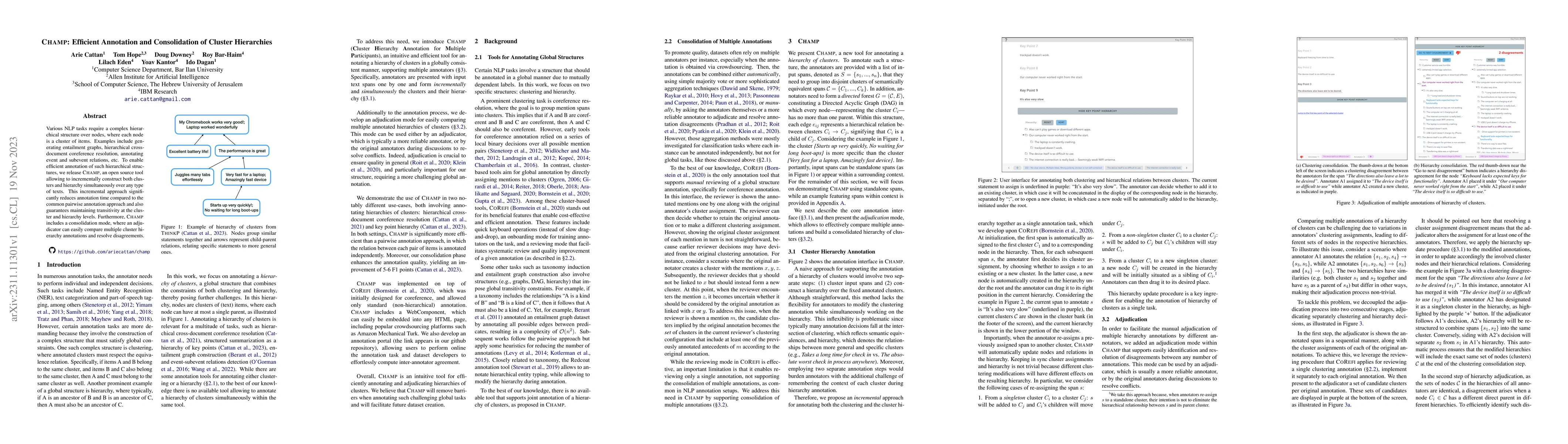 Thumbnail for CHAMP: Efficient Annotation and Consolidation of Cluster Hierarchies