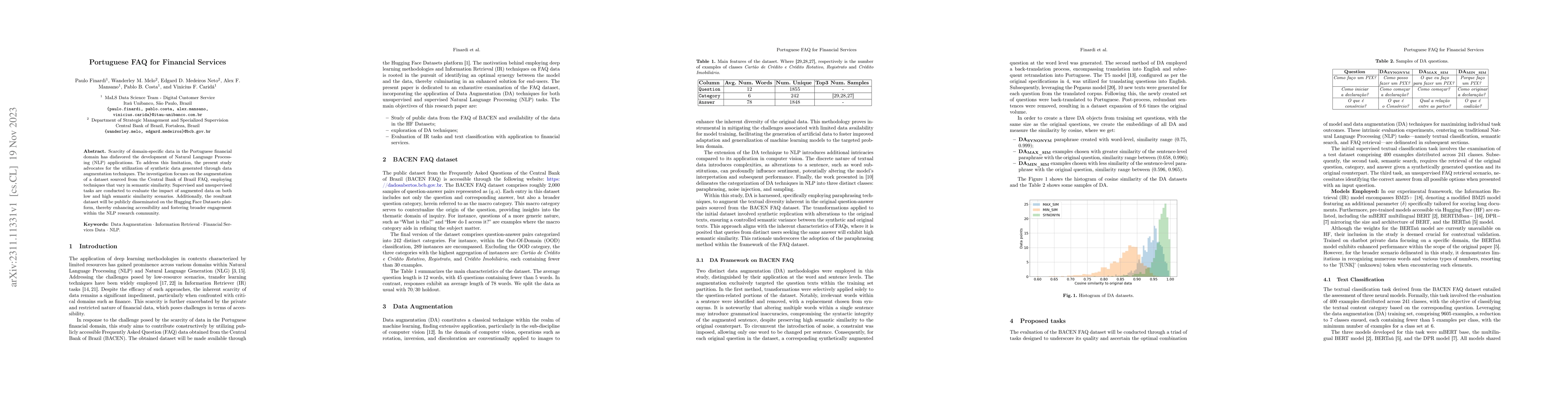 Thumbnail for Portuguese FAQ for Financial Services