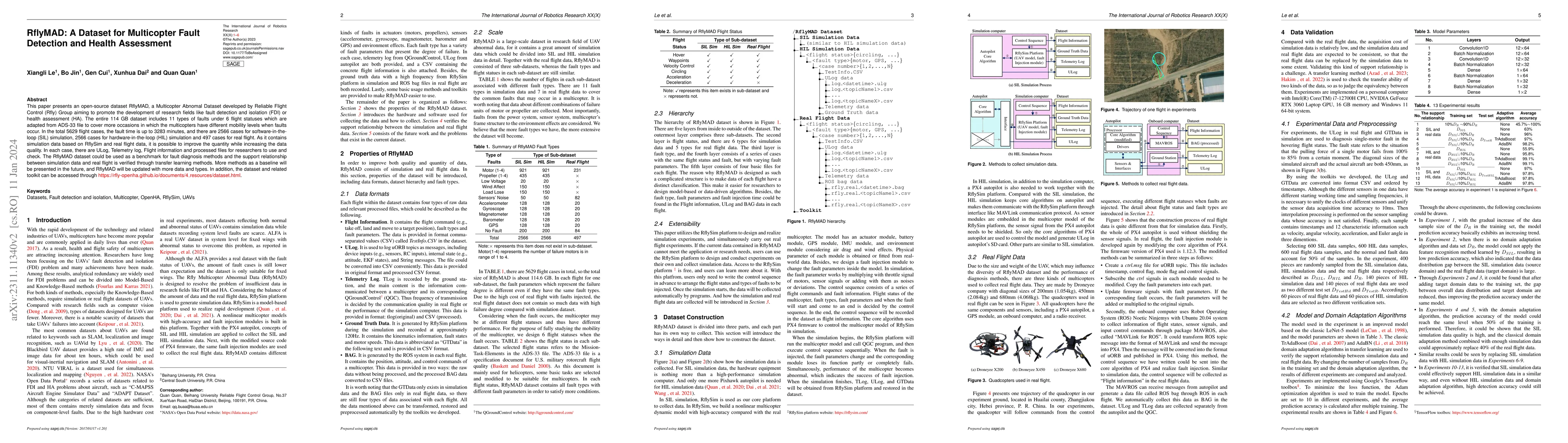 Thumbnail for RflyMAD: A Dataset for Multicopter Fault Detection and Health Assessment