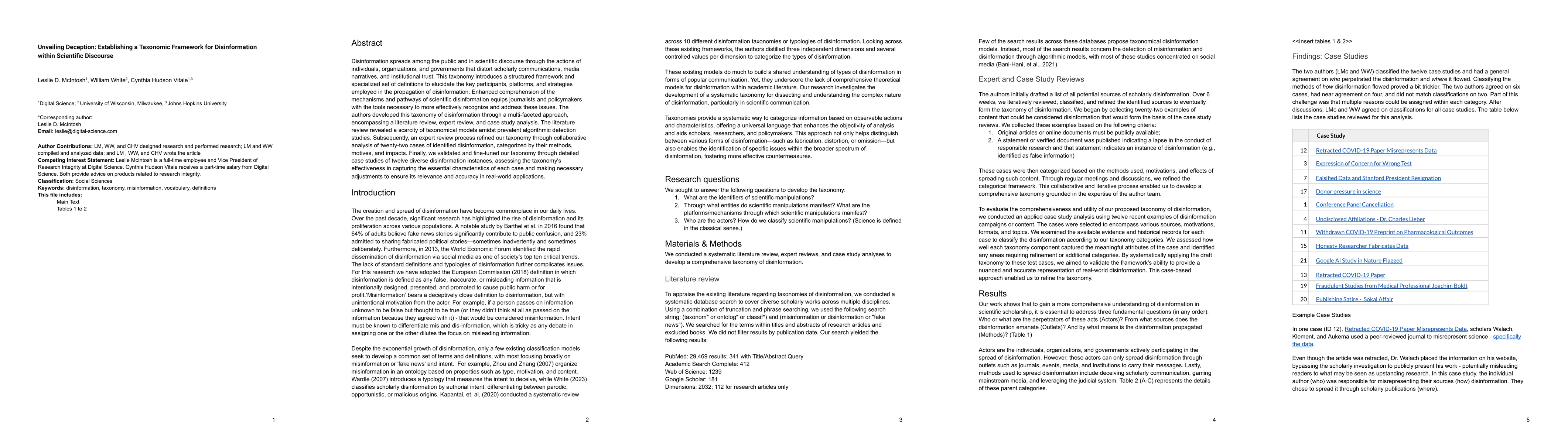 Thumbnail for Unveiling Deception: Establishing a Taxonomic Framework for
  Disinformation within Scientific Discourse