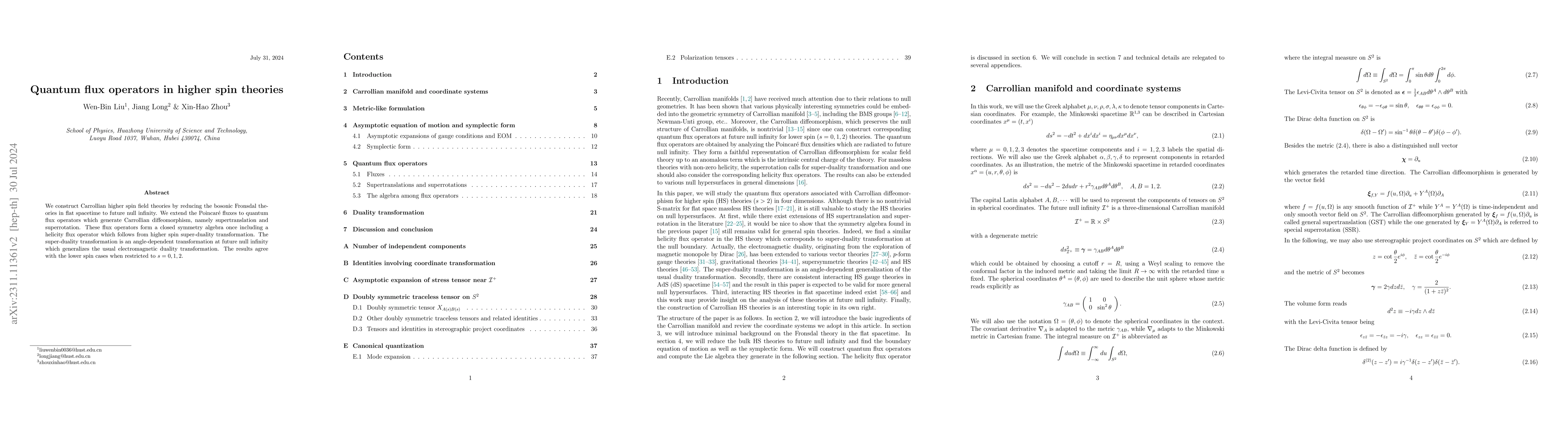 Thumbnail for Quantum flux operators in higher spin theories