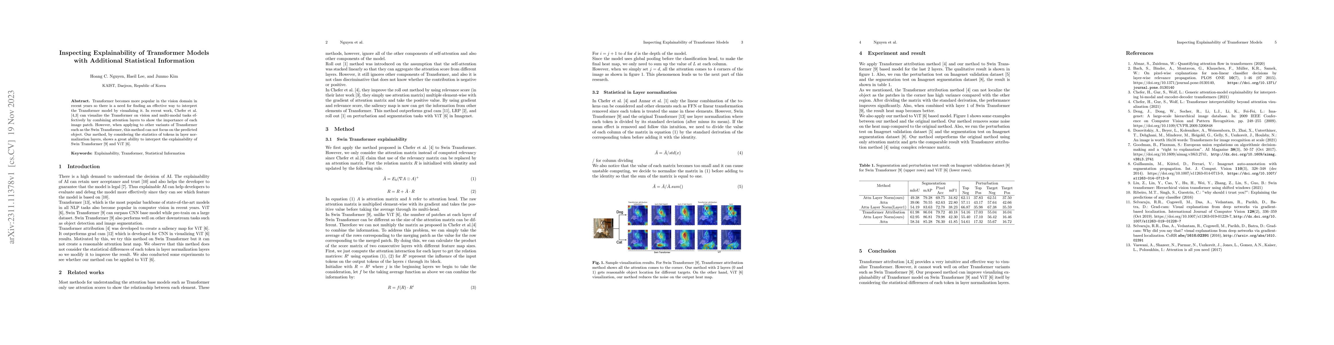 Thumbnail for Inspecting Explainability of Transformer Models with Additional
  Statistical Information
