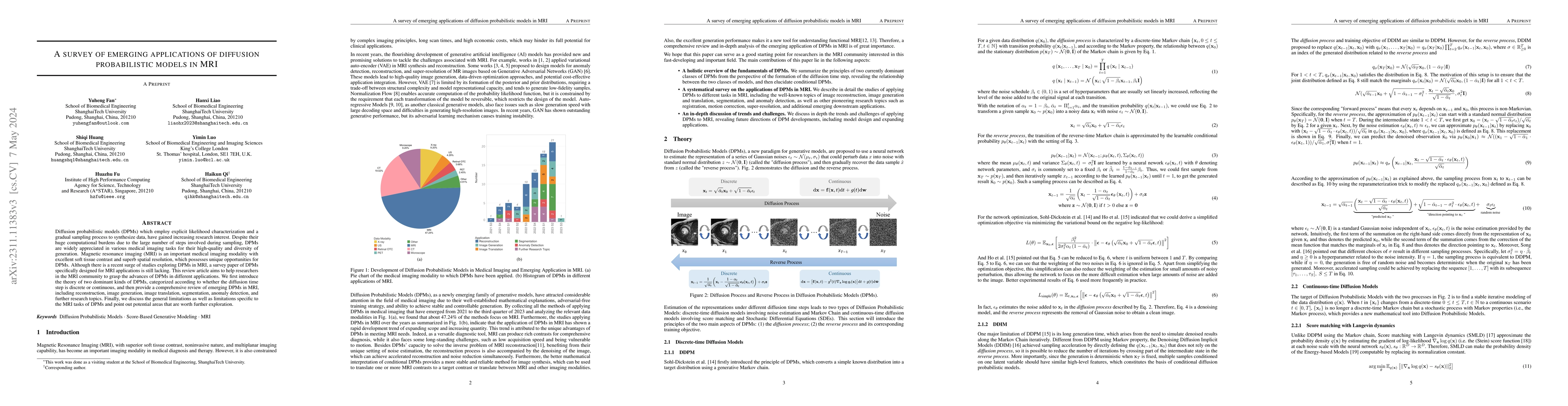 Thumbnail for A Survey of Emerging Applications of Diffusion Probabilistic Models in
  MRI