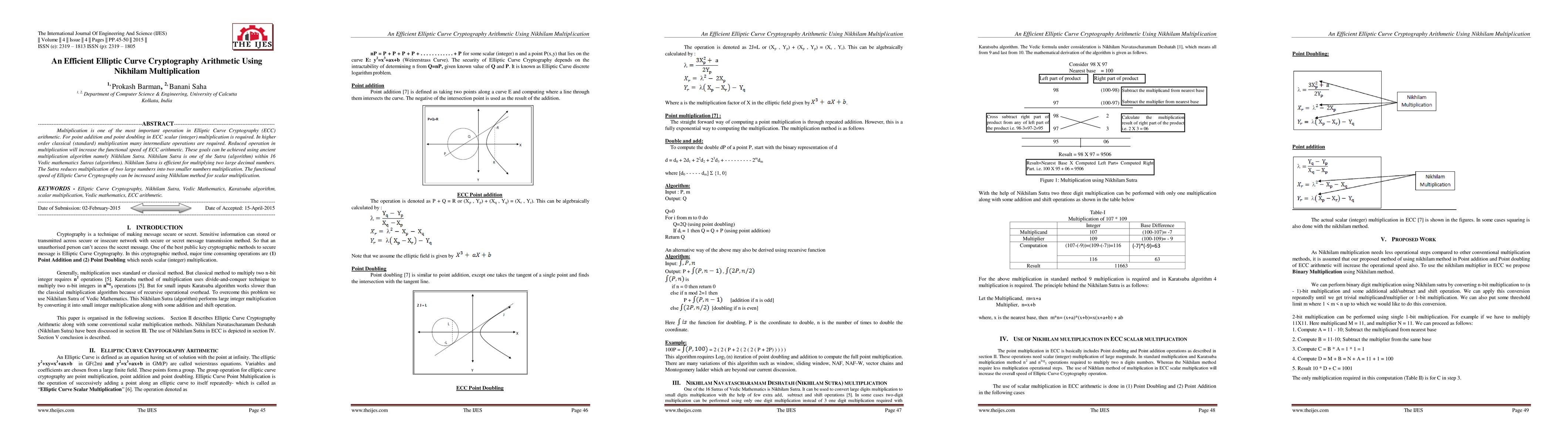 Thumbnail for An Efficient Elliptic Curve Cryptography Arithmetic Using Nikhilam
  Multiplication