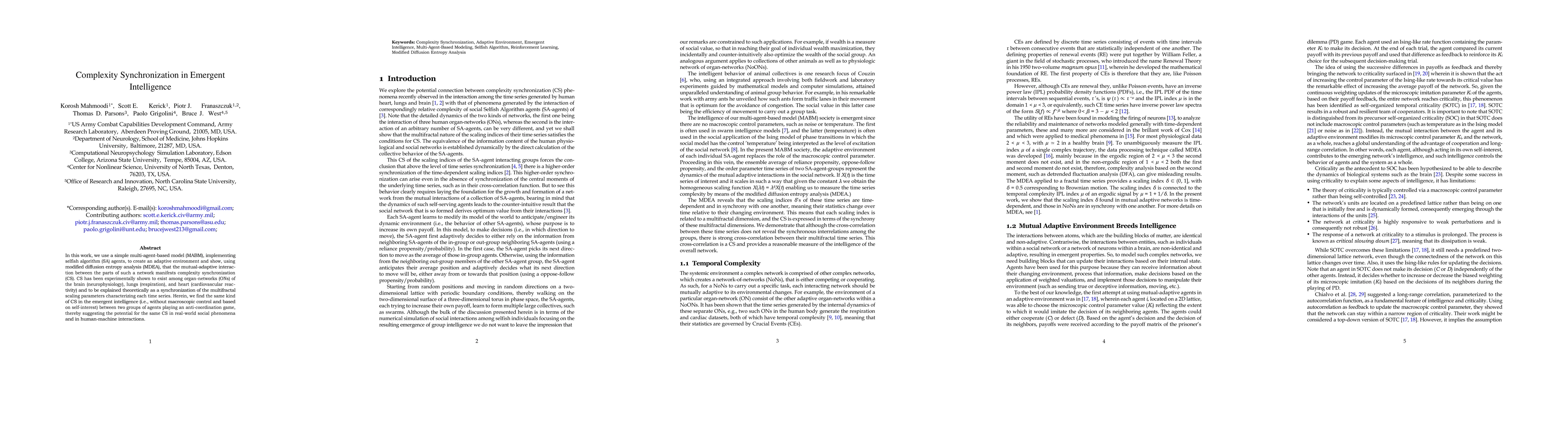Thumbnail for Complexity Synchronization in Emergent Intelligence