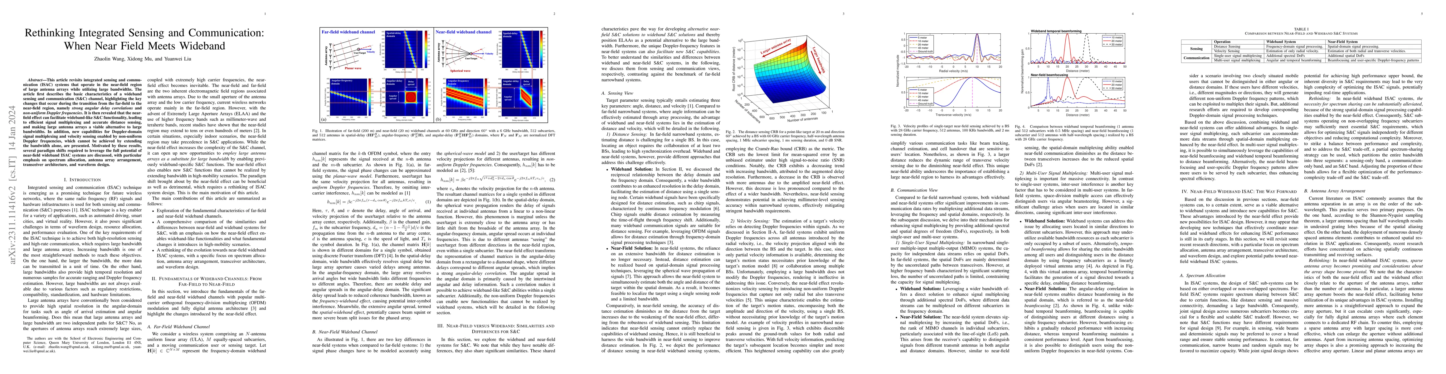 Thumbnail for Rethinking Integrated Sensing and Communication: When Near Field Meets
  Wideband