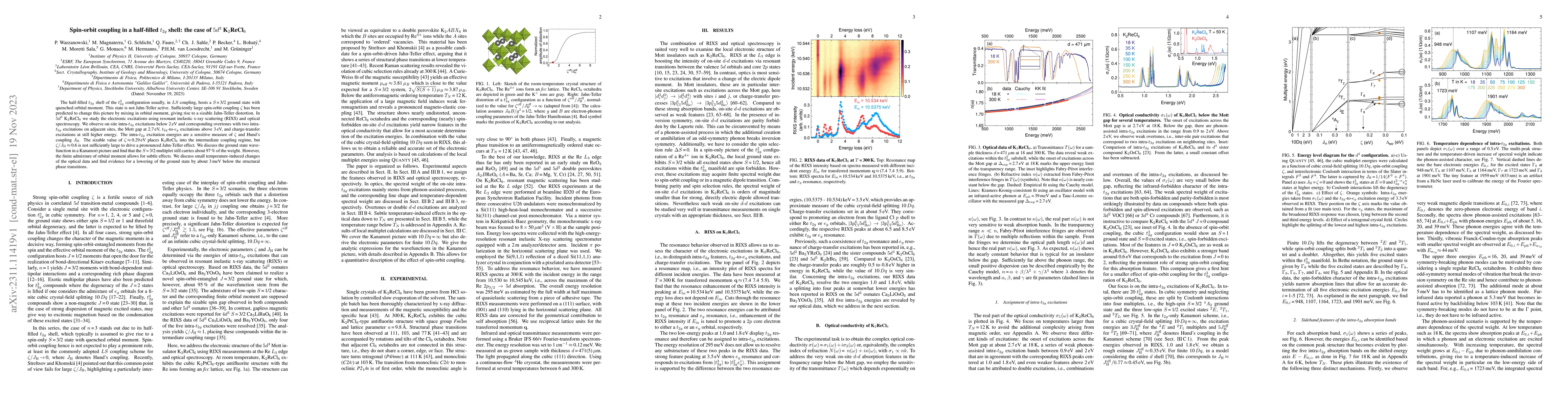 Thumbnail for Spin-orbit coupling in a half-filled $t_{2g}$ shell: the case of $5d^3$
  K$_2$ReCl$_6$