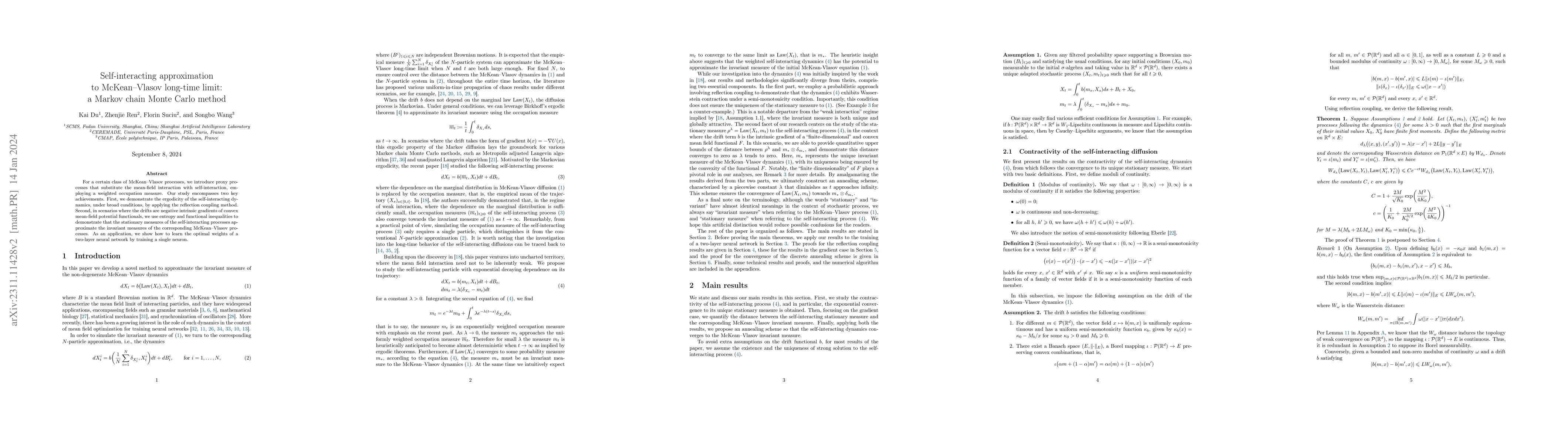 Thumbnail for Self-interacting approximation to McKean-Vlasov long-time limit: a
  Markov chain Monte Carlo method