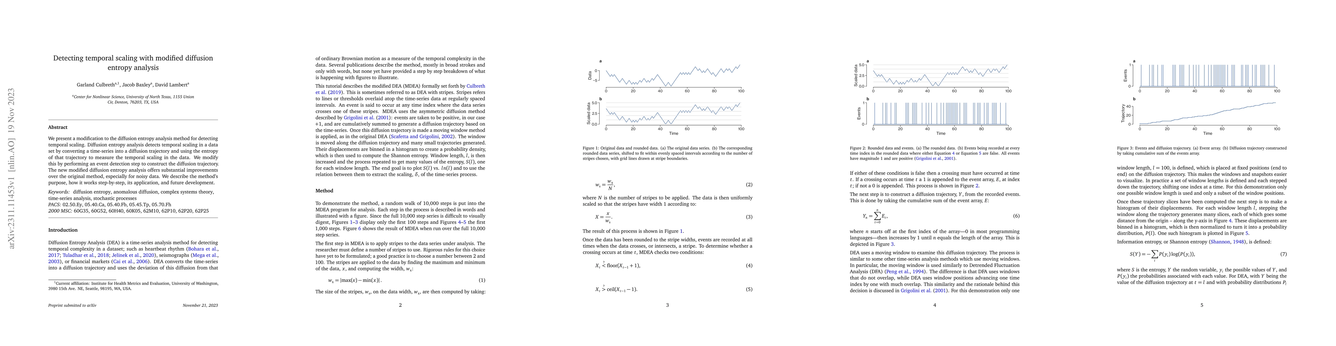 Thumbnail for Detecting temporal scaling with modified diffusion entropy analysis
