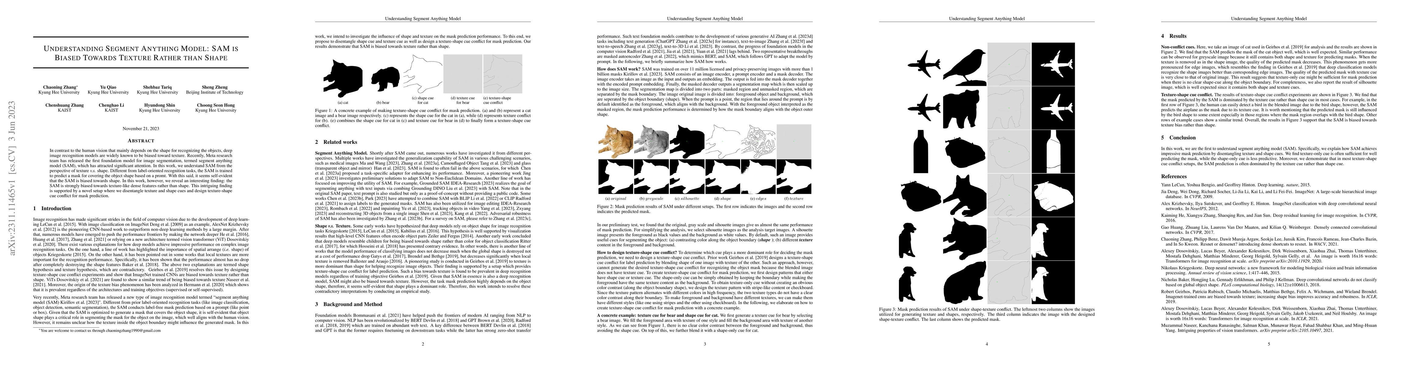 Thumbnail for Understanding Segment Anything Model: SAM is Biased Towards Texture
  Rather than Shape